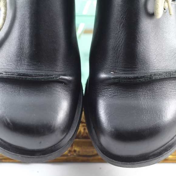 John Fluevog Black Leather D.D.F.T Shoes Angels - Picture 9 of 16